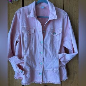 Chico’s Pink Denim Jacket